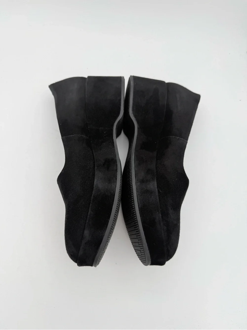 Camper - women’s Sisea black suede leather platform Wedge slip on shoes SZ 9 /39